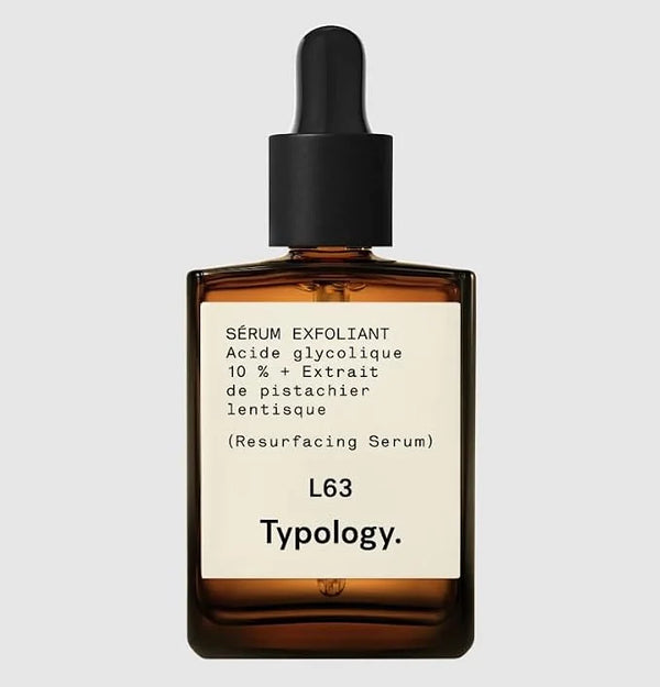 Typology L63 Exfoliating Serum with 10% Glycolic Acid 0.5 FL. Oz & Complimentary Sheet Masque